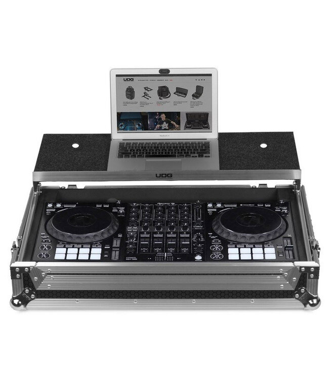 UDG UDG Ultimate Flight Case Pioneer DDJ-1000 Silver Plus (Laptop Shelf&Wheels)