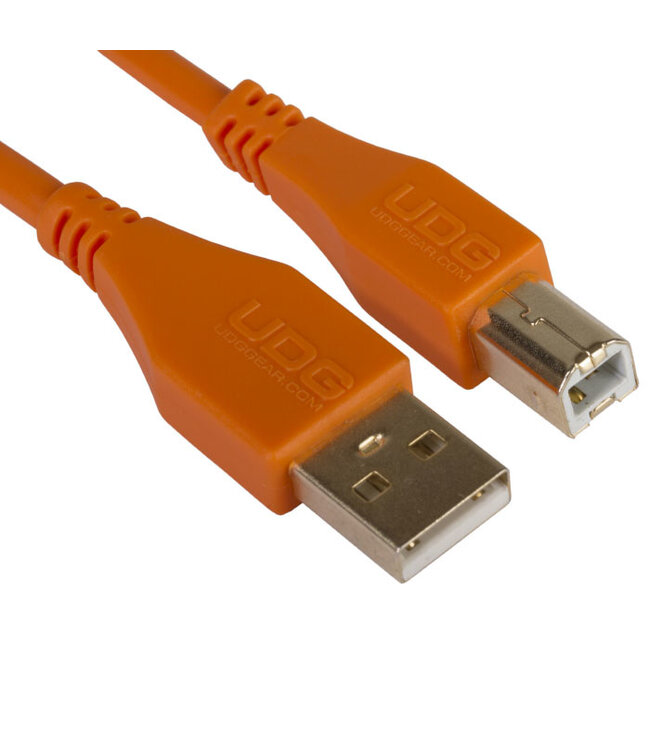 UDG Ultimate Audio Cable USB 2.0 A-B Orange Straight 1m