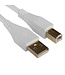 UDG UDG Ultimate Audio Cable USB 2.0 A-B White Straight 2m