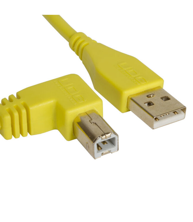 UDG Ultimate Audio Cable USB 2.0 A-B Yellow Angled 1m