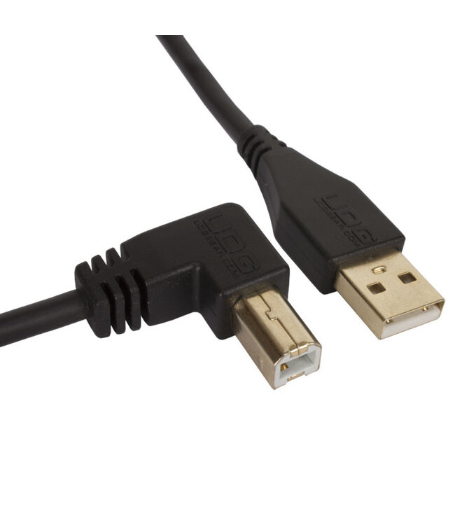 UDG Ultimate Audio Cable USB 2.0 A-B black Angled 2m