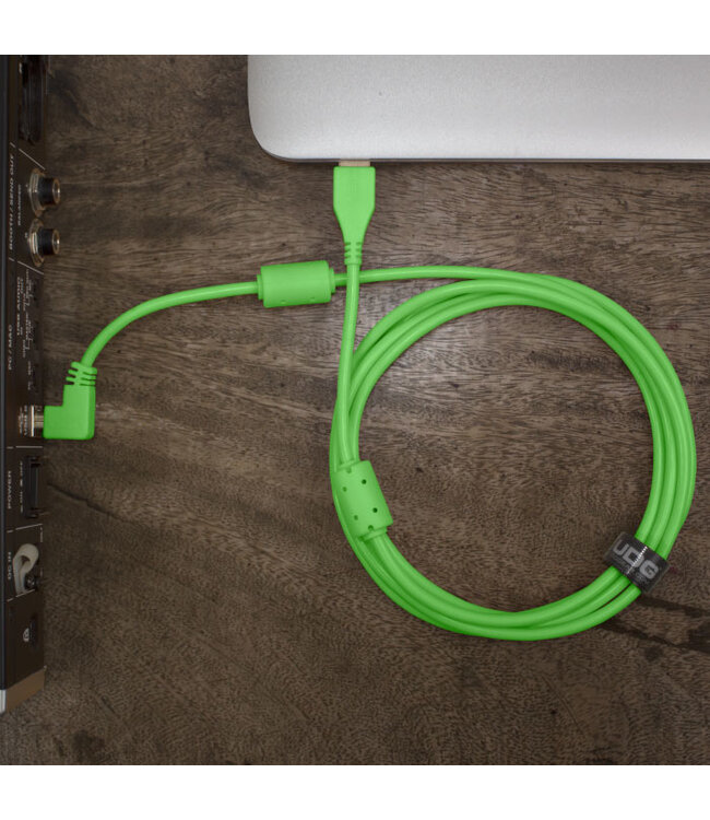 UDG Ultimate Audio Cable USB 2.0 A-B Green Angled 2m