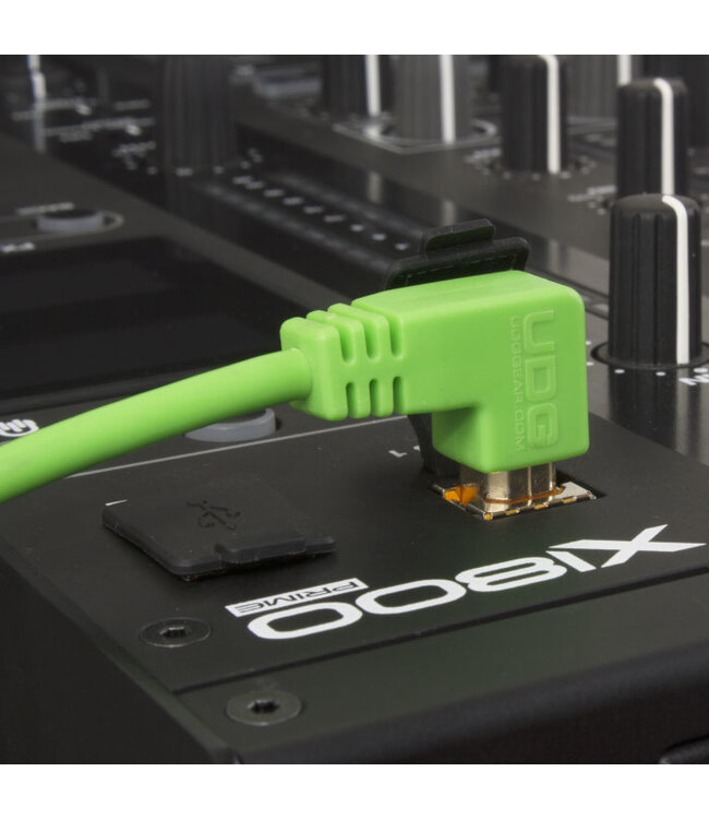 UDG Ultimate Audio Cable USB 2.0 A-B Green Angled 2m