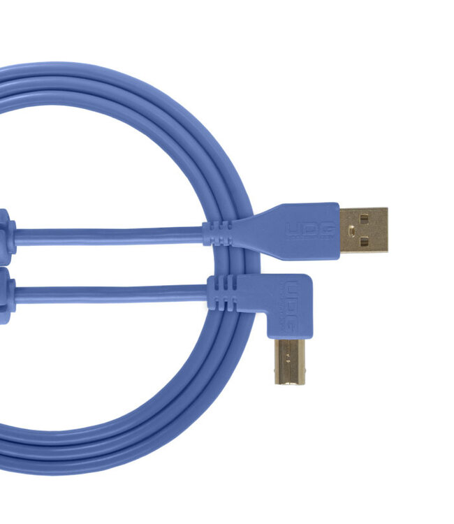 UDG UDG Ultimate Audio Cable USB 2.0 A-B Blue Angled 2m