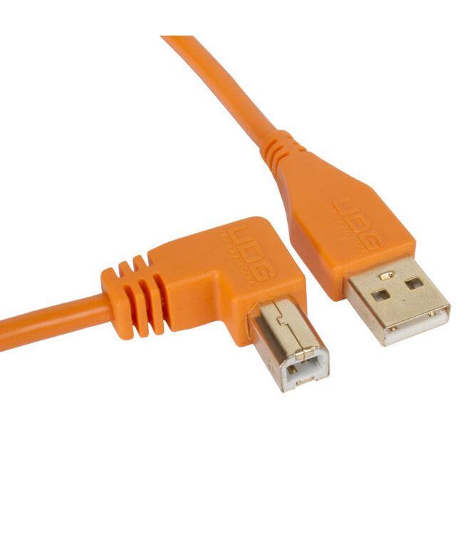 UDG Ultimate Audio Cable USB 2.0 A-B Orange Angled 2m
