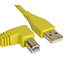 UDG UDG Ultimate Audio Cable USB 2.0 A-B Yellow Angled 2m