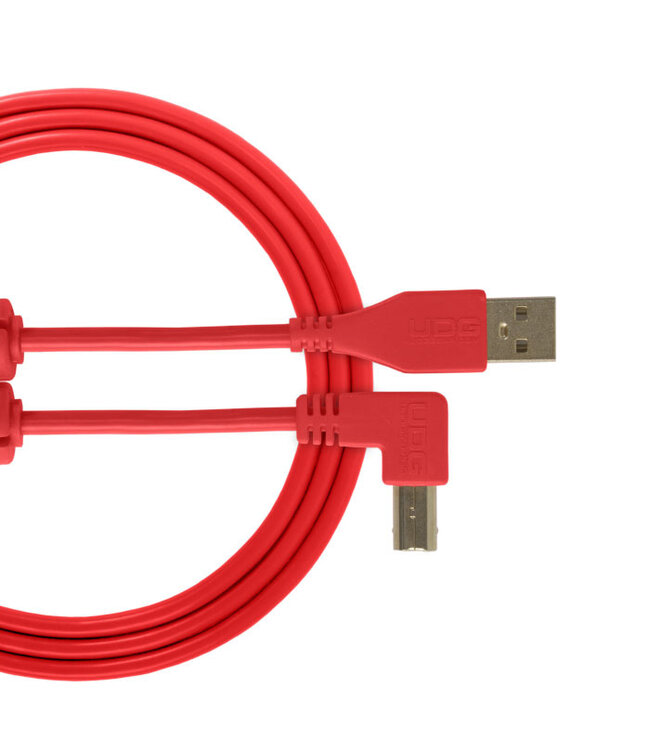 UDG UDG Ultimate Audio Cable USB 2.0 A-B Red Angled 3m