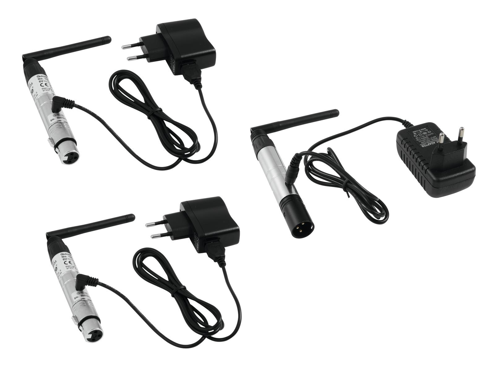 Eurolite EUROLITE Set QuickDMX 1x transmitter + 2x receiver