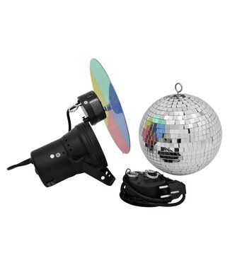 Eurolite EUROLITE spiegelbol Set 20cm met pinspot