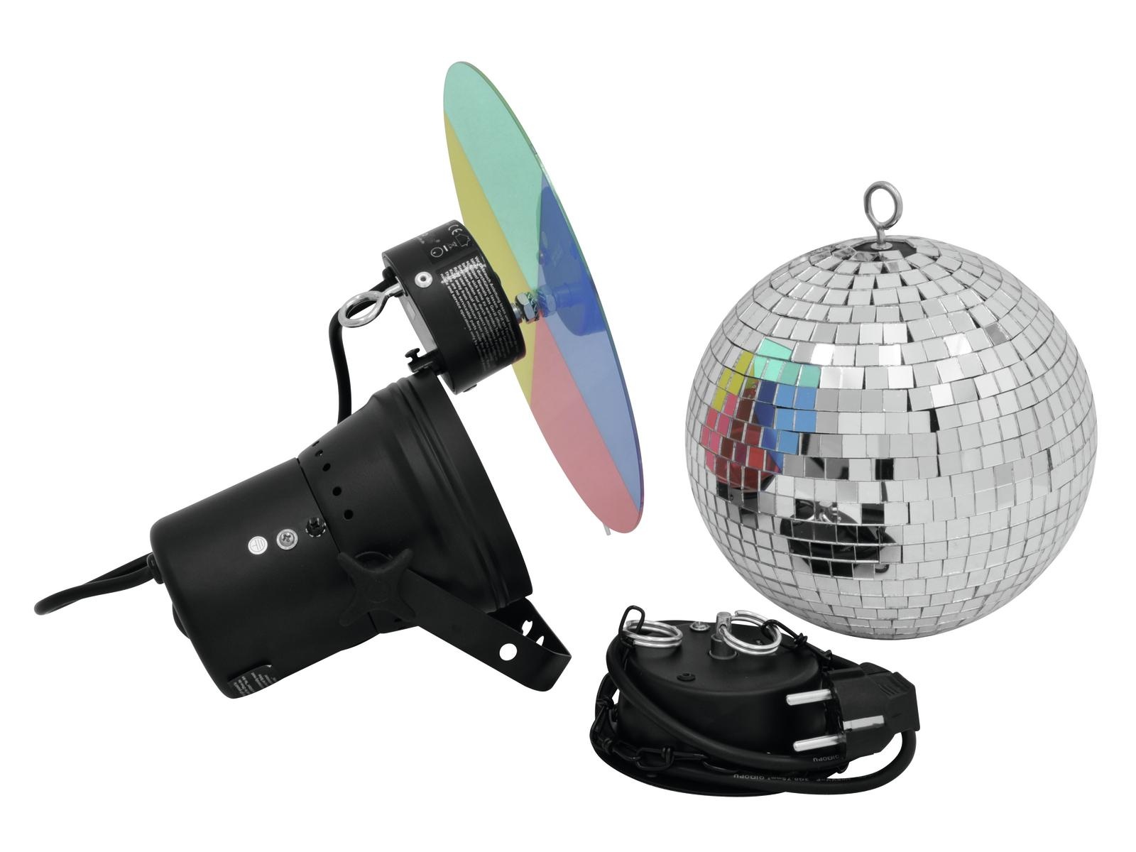 Eurolite EUROLITE spiegelbol Set 20cm met pinspot