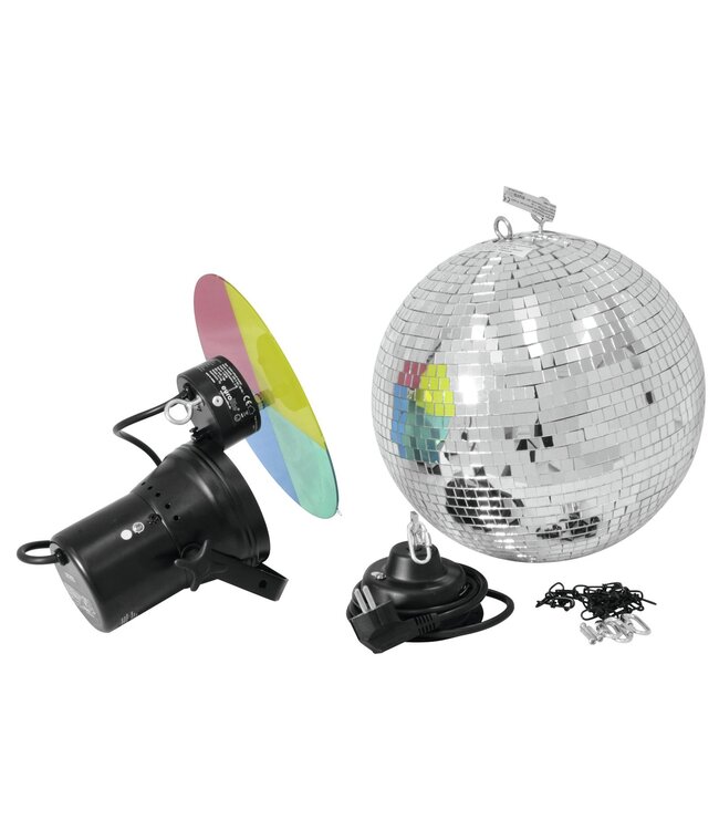 EUROLITE spiegelbol Set 30cm met pinspot