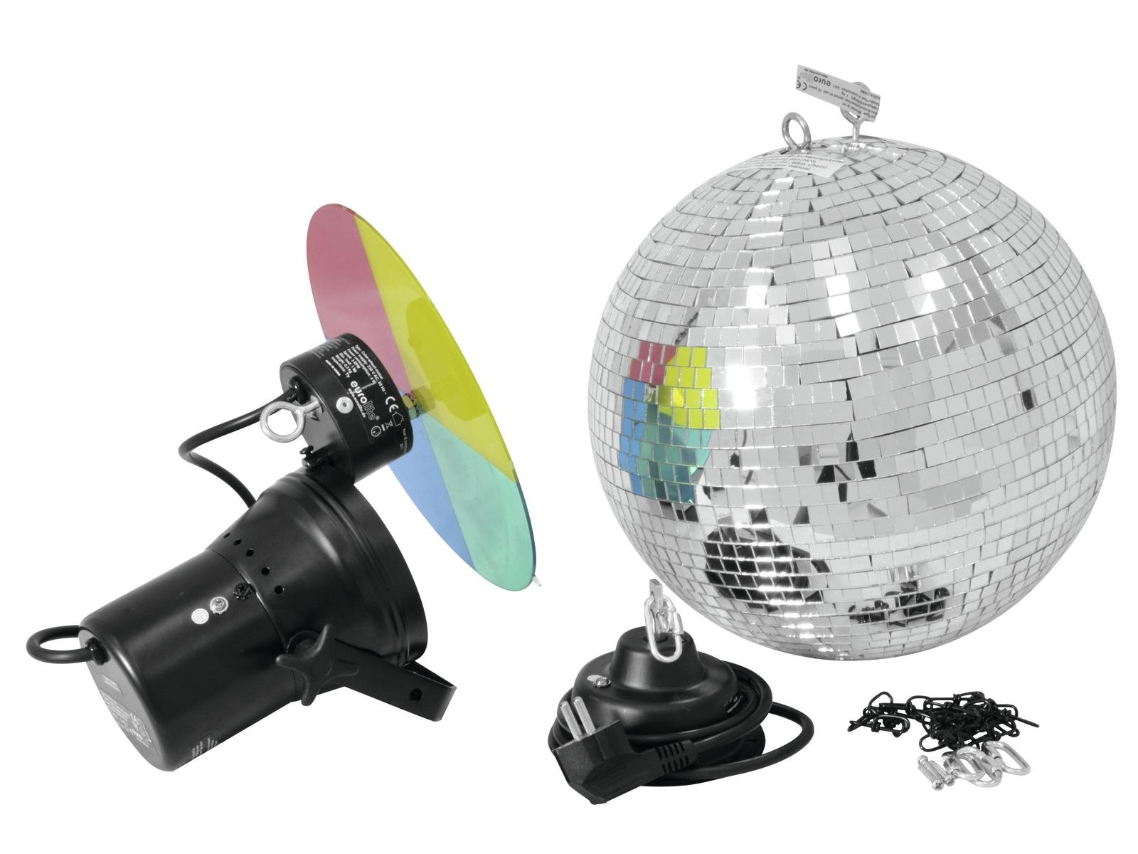 Eurolite EUROLITE spiegelbol Set 30cm met pinspot