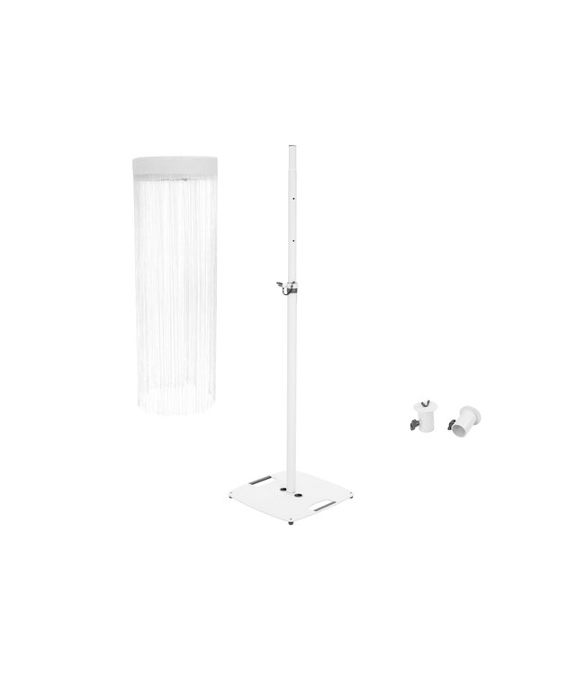 EUROLITE Set LED kleuren gordijn + BPS-2 EU Loudspeaker statief wit