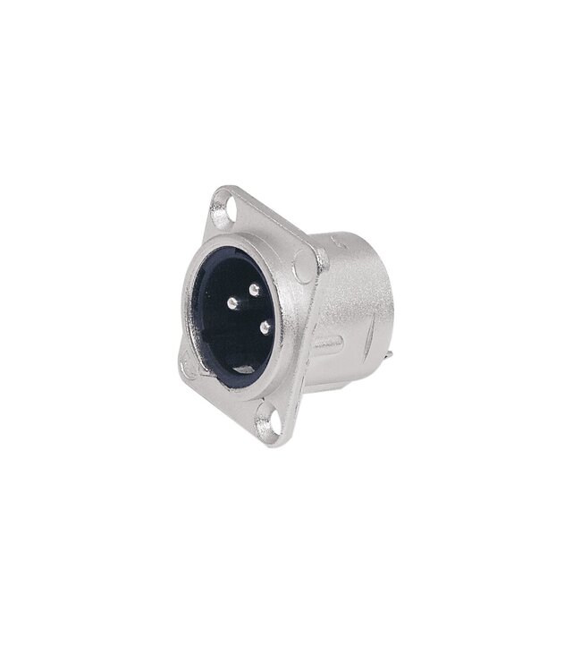 NEUTRIK XLR inbouw connector 3pin NC3MDL-1 male