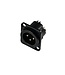 NEUTRIK XLR inbouw connector 3pin NC3MD-LX-B male