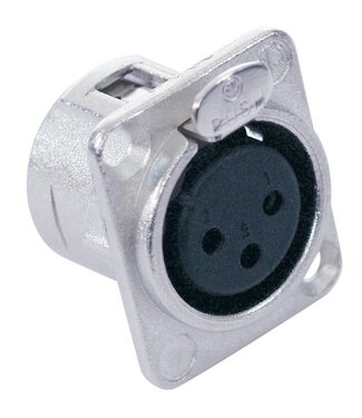 Neutrik NEUTRIK XLR inbouw connector 3pin NC3FDL-1 female