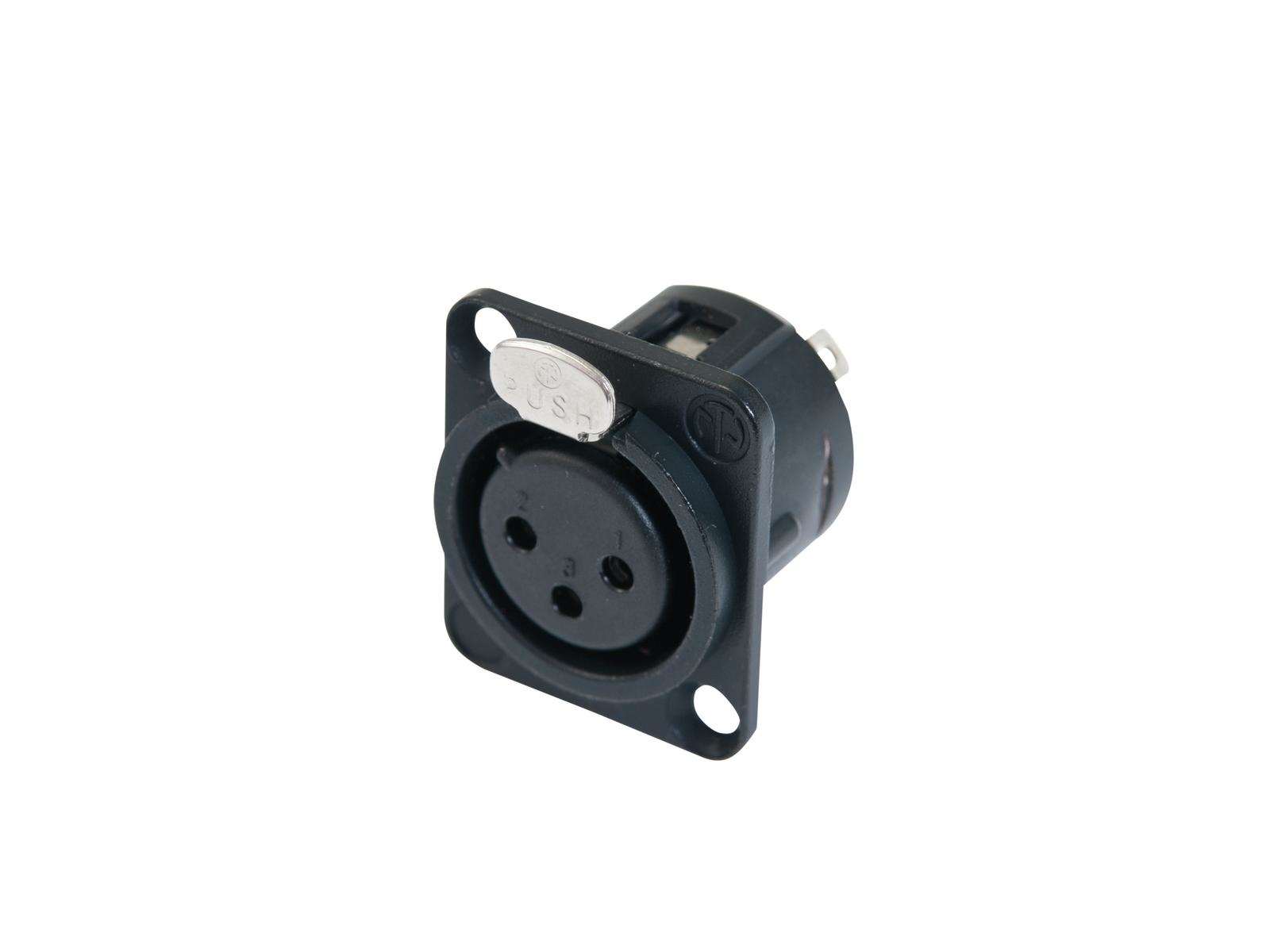 Neutrik NEUTRIK XLR inbouw connector 3pin NC3FDL-1-BAG female