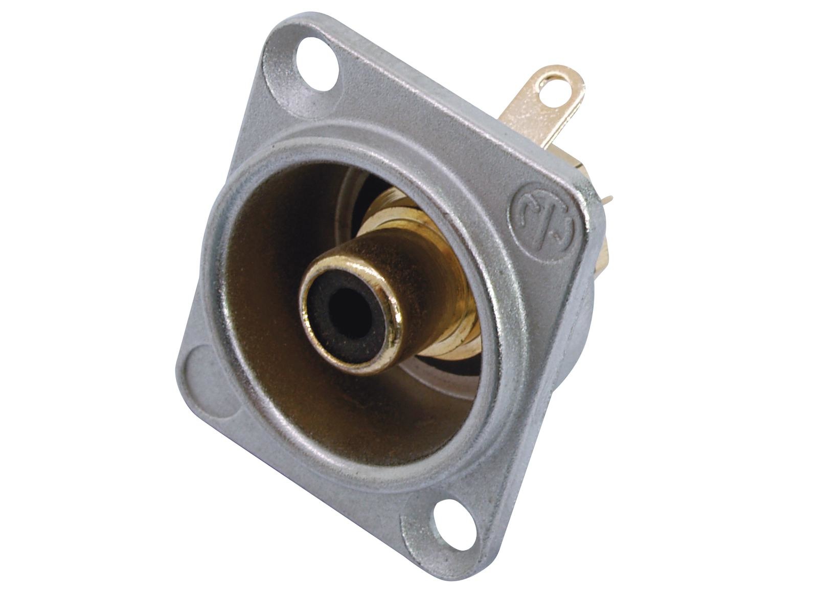 Neutrik NEUTRIK RCA inbouw connector bk NF2D0