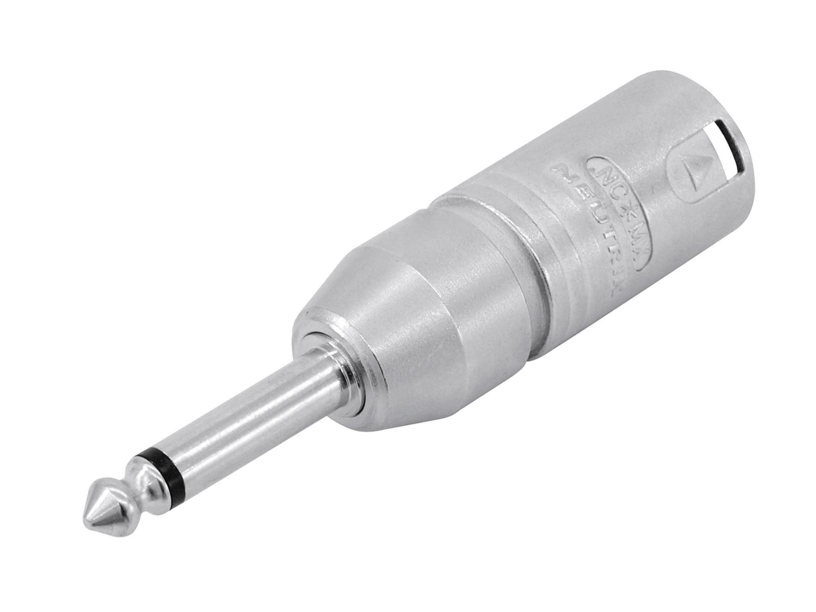 Neutrik NEUTRIK Adapter XLR male / 6.35 Jack mono NA2MP