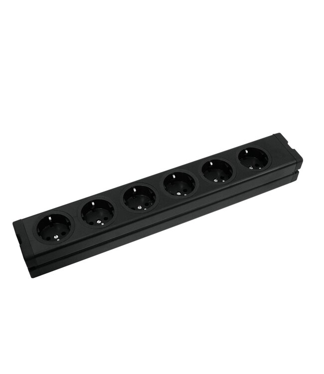 EUROLITE Distributor 6-fold ALU bk