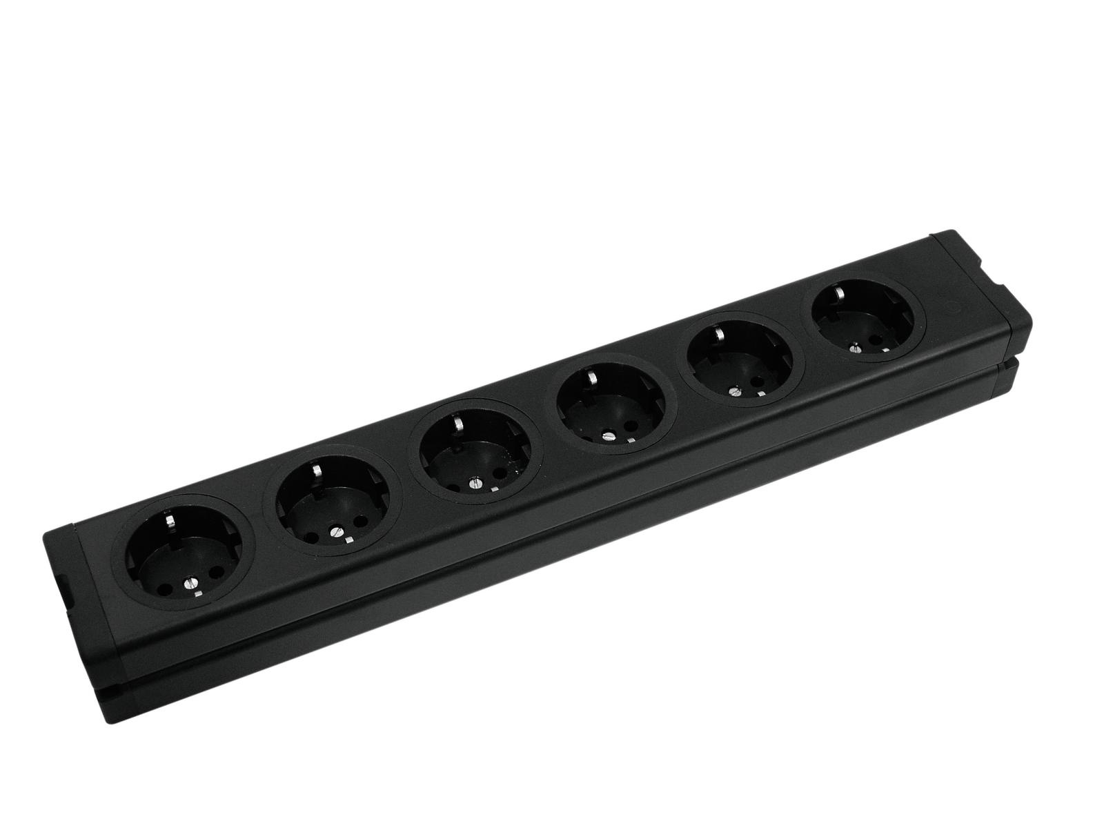 Eurolite EUROLITE Distributor 6-fold ALU bk