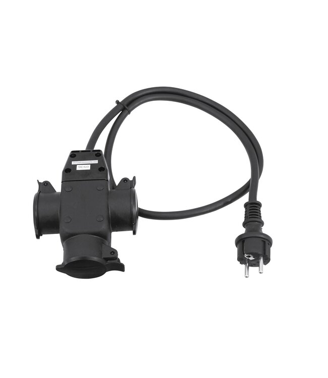 EUROLITE 240v verlengkabel 3 voudig 1 meter