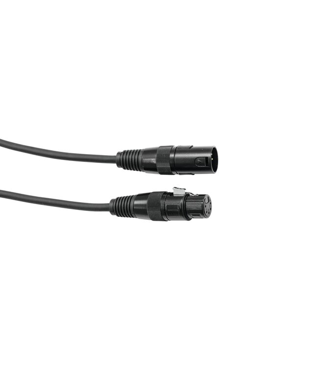 EUROLITE DMX kabel XLR 5pin 1m bk