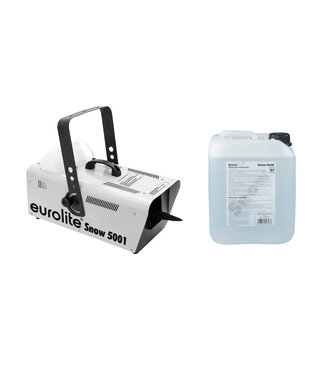 EUROLITE EUROLITE Set Snow 5001 sneeuwmachine met 5L sneeuwvloeistof