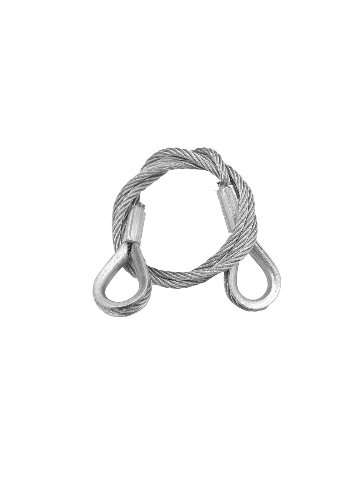 Eurolite EUROLITE Steel Rope 600x3mm silver with Thimbles