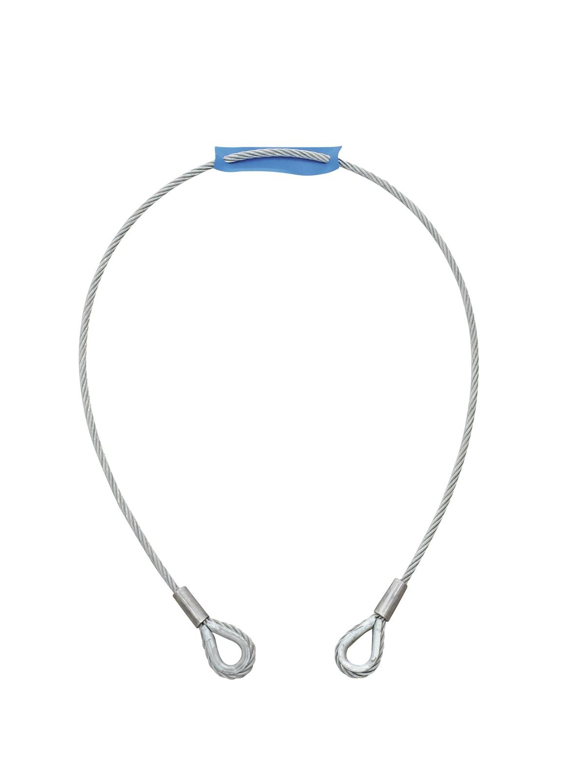 Eurolite EUROLITE Steel Rope 1000x6mm silver with Thimble