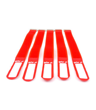 GAFER.PL GAFER.PL Tie Straps 25x400mm 5 pieces red