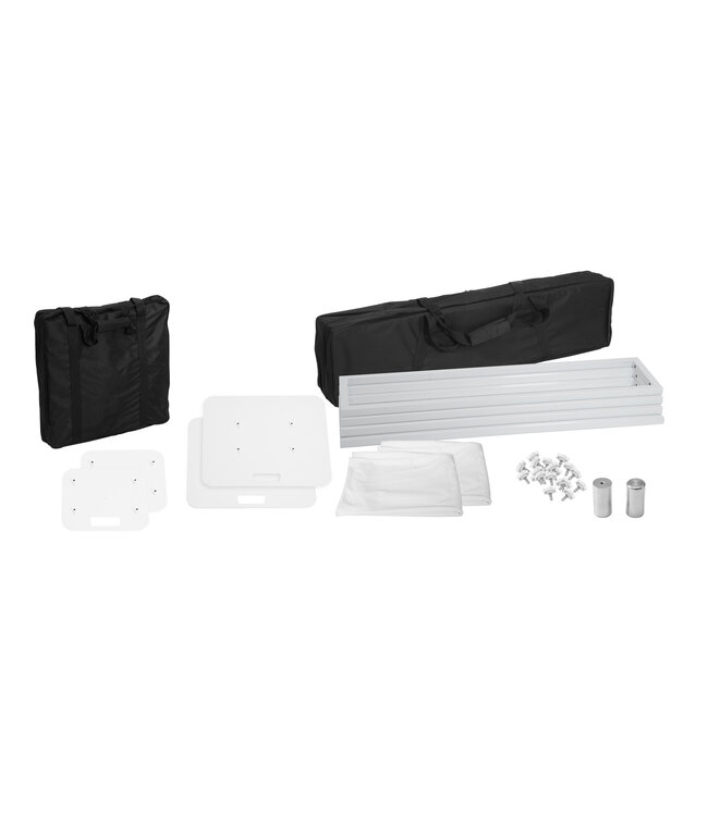 EUROLITE 2x Stage Stand 100cm incl. Cover and Bag, white