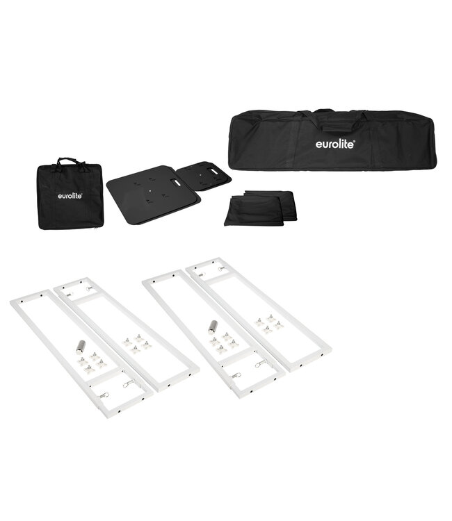 EUROLITE 2x Stage Stand variable incl. Cover and Bag, black