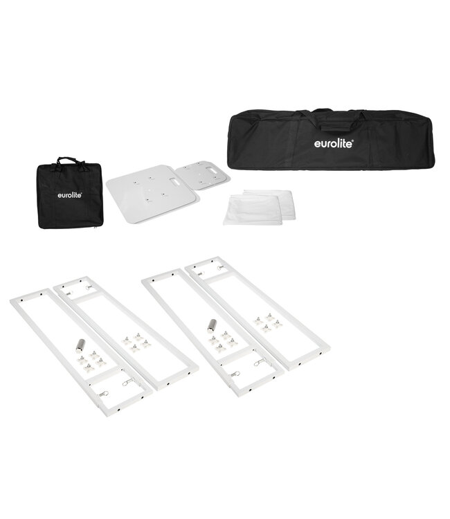EUROLITE 2x Stage Stand variable incl. Cover and Bag, white