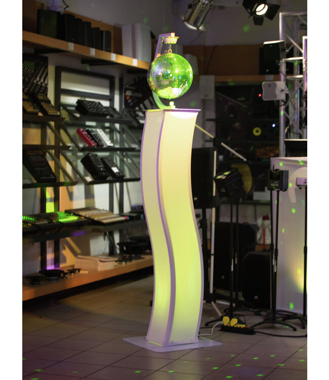 EUROLITE 2x Stage Stand 150cm curved incl. Cover and Bag, white