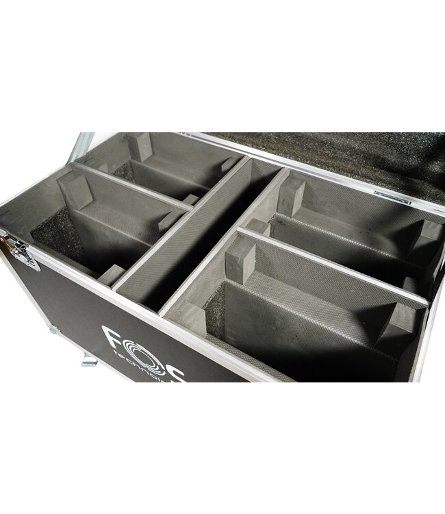FOS set 2x Hex 600 wash movinghead + Case