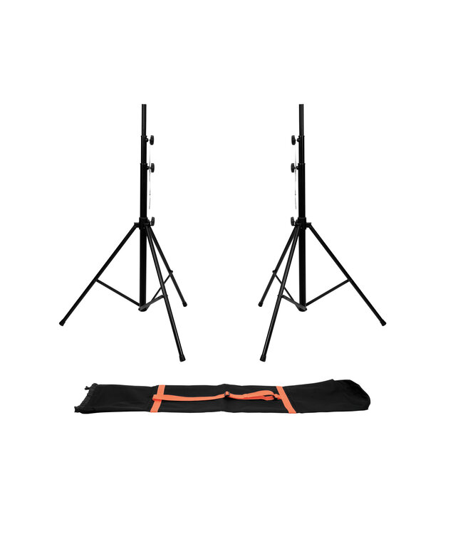 EUROLITE Set 2x LS-1 EU Steel + Carrying bag