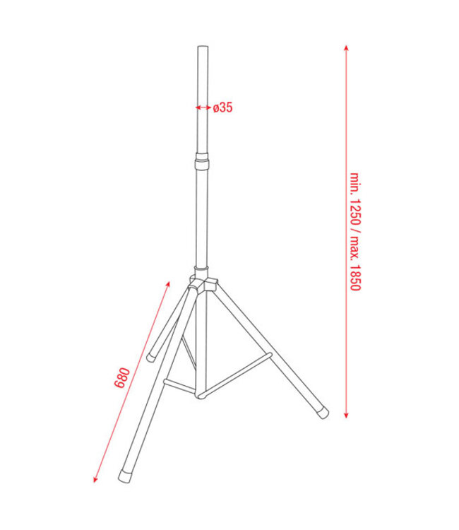 Showgear Speaker Stand set