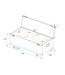 ROADINGER Flightcase 1x LED SL-350/SL-160 met wielen
