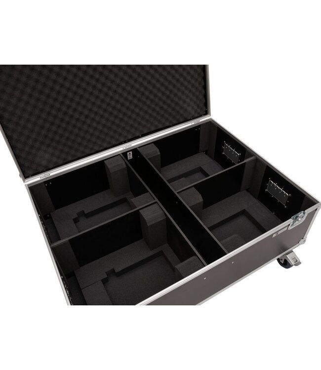 ROADINGER Flightcase 4x LED THA-150F TheaterSpot