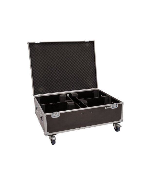 ROADINGER Flightcase 4x LED THA-150F TheaterSpot