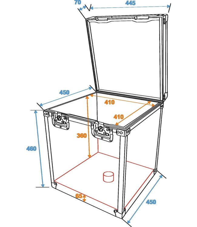ROADINGER Flightcase spiegelbol 40cm