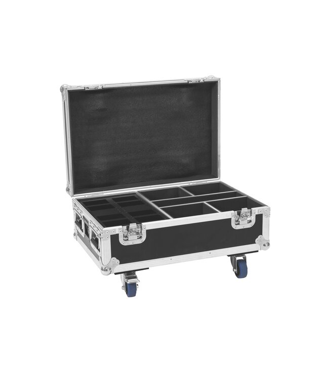 ROADINGER Flightcase 4x AKKU IP UP-4 Plus HCL Spot WDMX