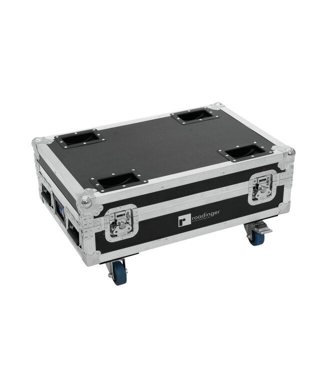ROADINGER Flightcase 4x accu BAR-6 Glow QCL Flex QuickDMX