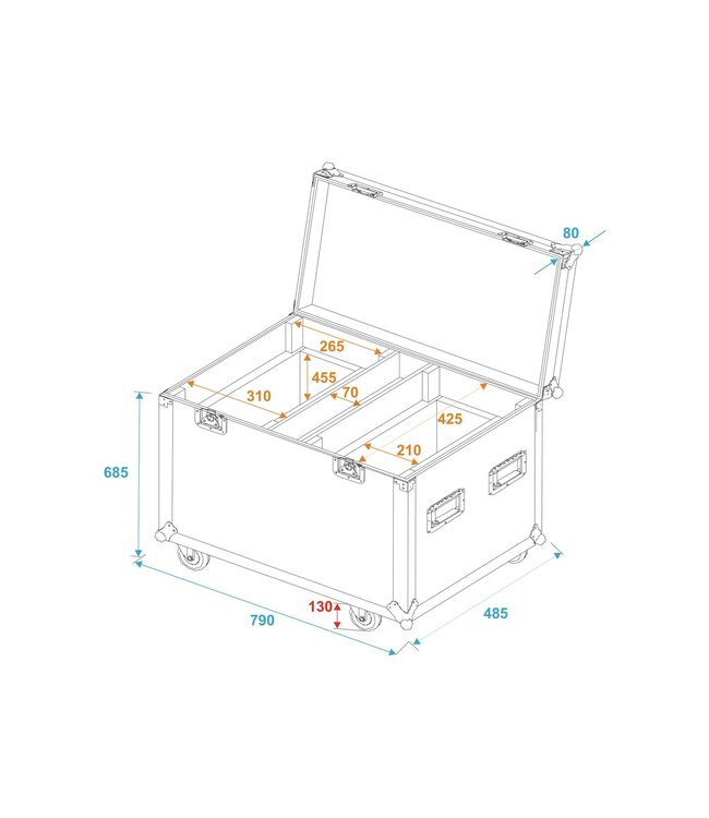 Flightcase 2x TMH-XB-280