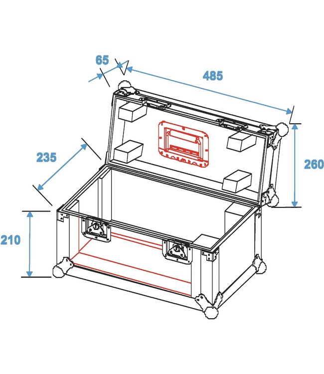 ROADINGER Flightcase TSL-100 200