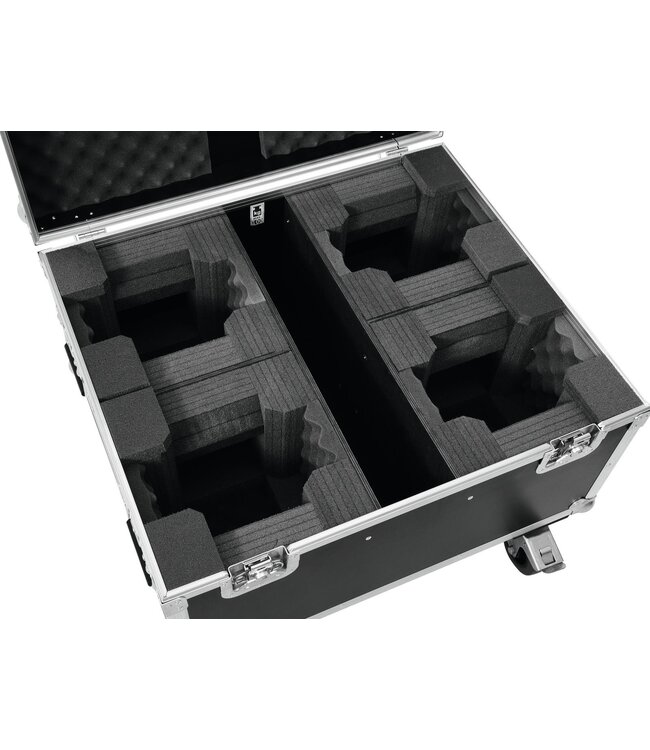 ROADINGER Flightcase 4x LED TMH-X1 Moving-Head Beam