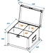 Flightcase 4x TMH-6/7/8/9