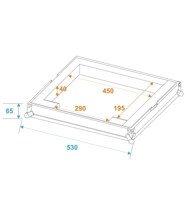 ROADINGER Flightcase DMX Move Bigfoot