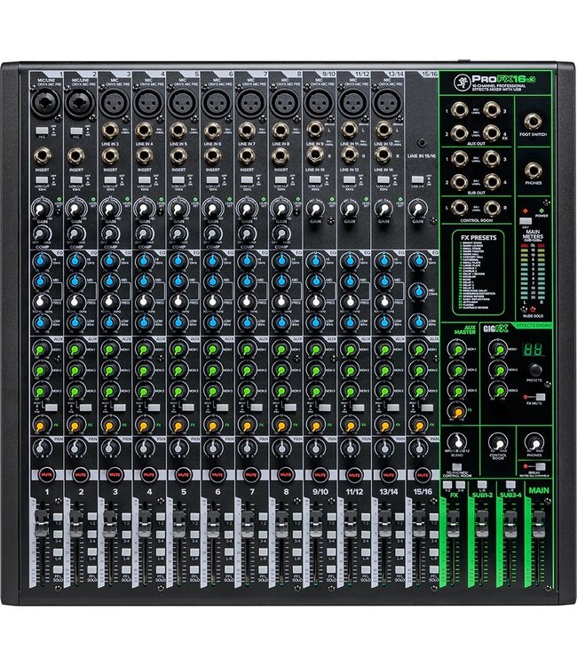 Mackie ProFX16v3 FX-mixer met USB-interface